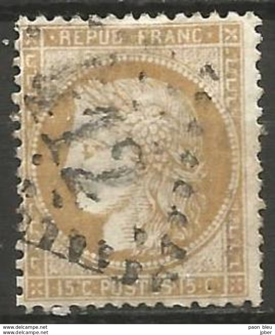 France - Napoleon III Et/ou Cérès - Oblitération Sur N° 59 - GC 412 BEDARIEUX (Hérault) - 1871-1875 Ceres