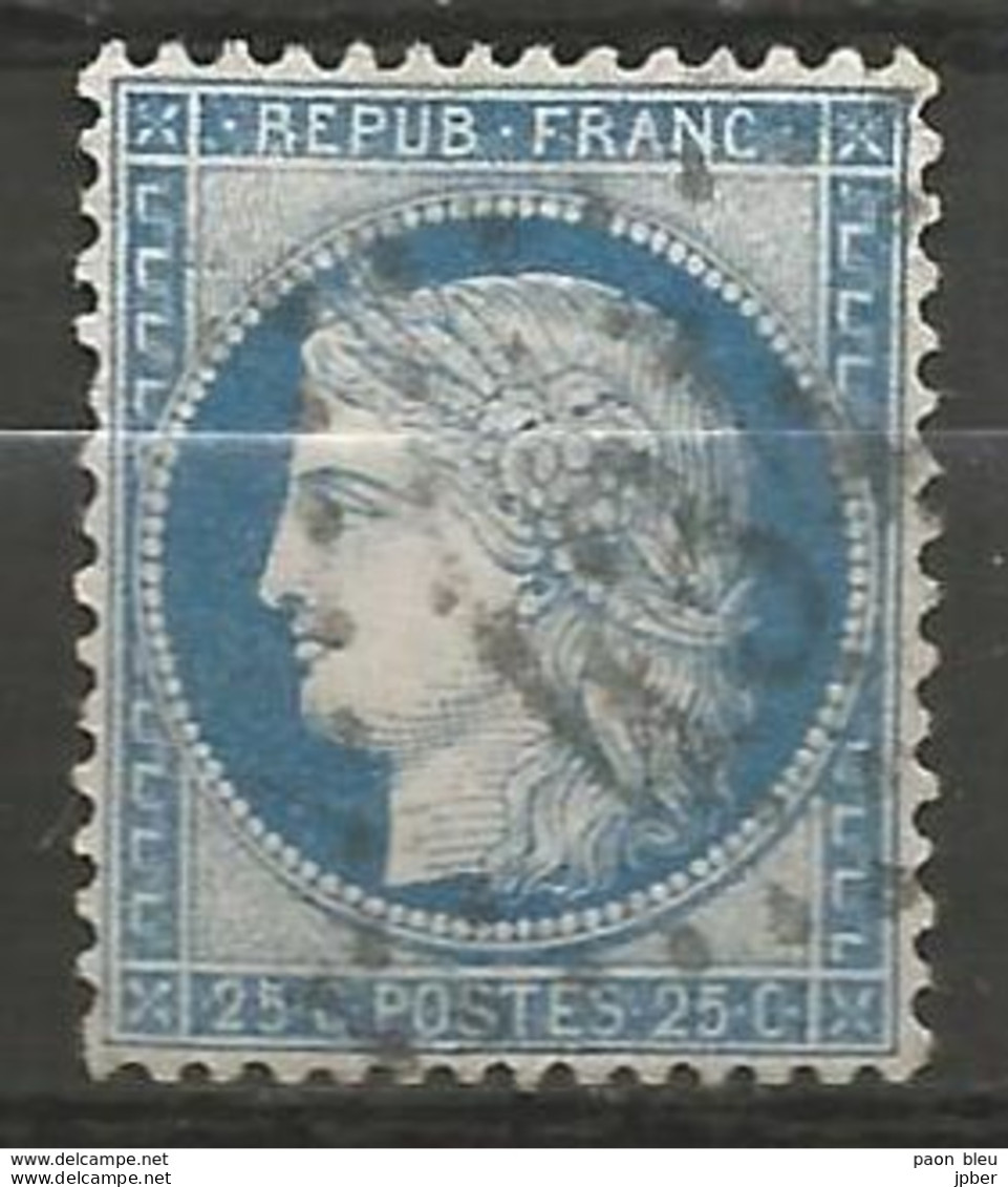 France - Napoleon III Et/ou Cérès - Oblitération Sur N° 60C - GC 434 BELLEY (Ain) - 1871-1875 Ceres