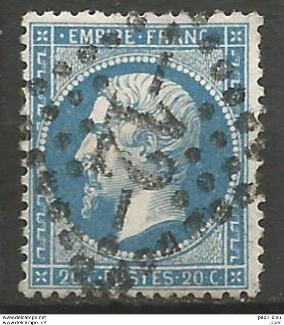 France - Napoleon III Et/ou Cérès Sur N°22 - Oblitération GC 12 - AGEN (Lot & Garonne) - 1853-1860 Napoléon III