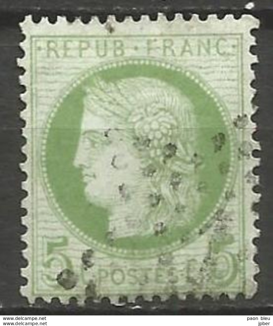 France - Cérès - N°53 Oblitéré - "Etoile De Paris" Bureau N°1 - 1871-1875 Cérès