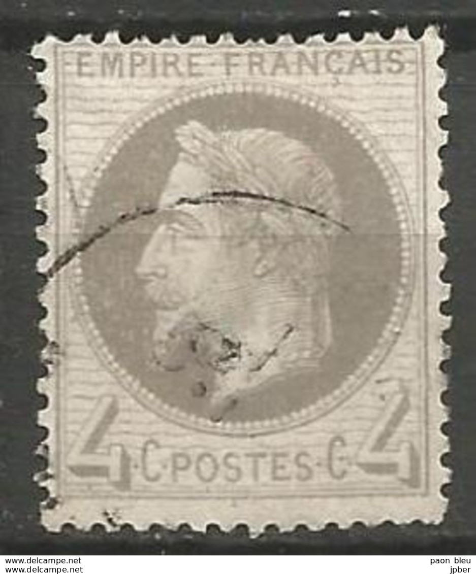 France - Napoleon III Lauré - N°27 Oblitéré - - 1863-1870 Napoléon III Lauré