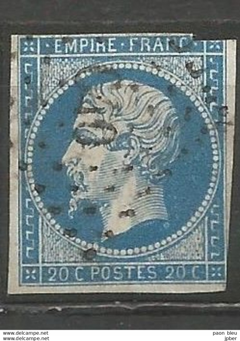 France - GERS - Obl.PC - CASTERA-VERDUZAN - 1853-1860 Napoléon III