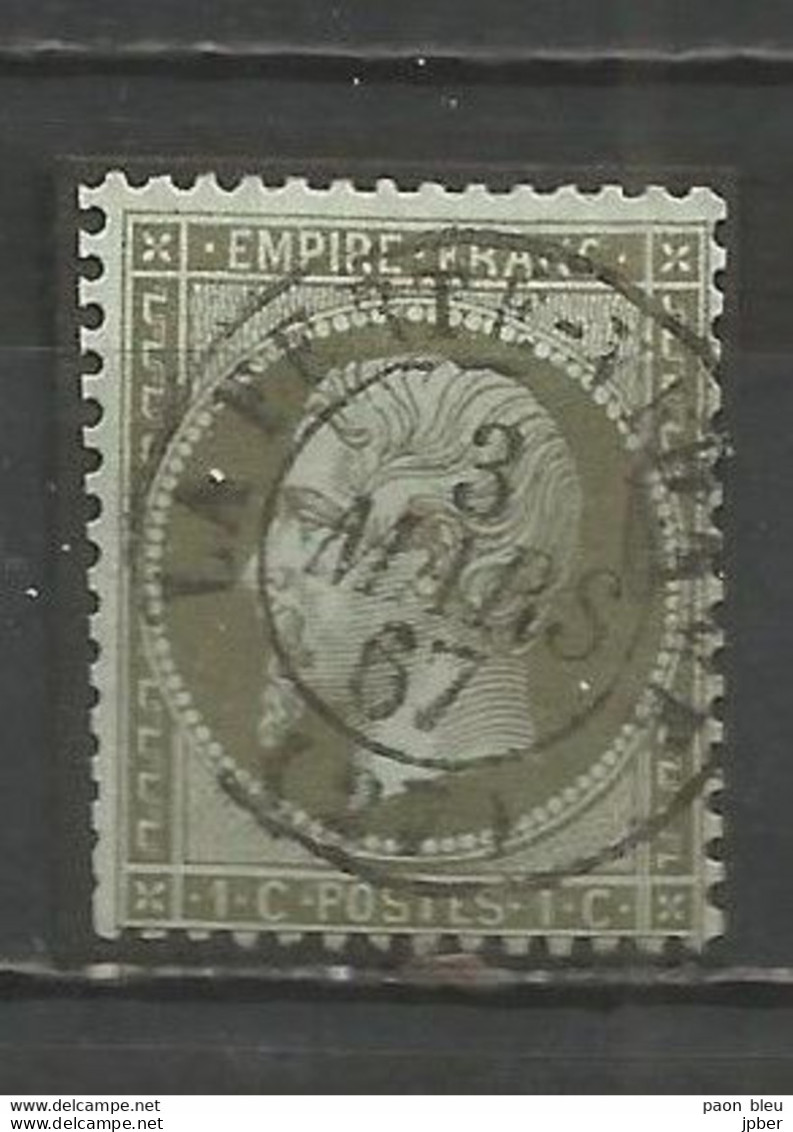 France - Eure-et-Loir - Obl.type 15 - LA FERTE-VIDAME - 1853-1860 Napoleon III