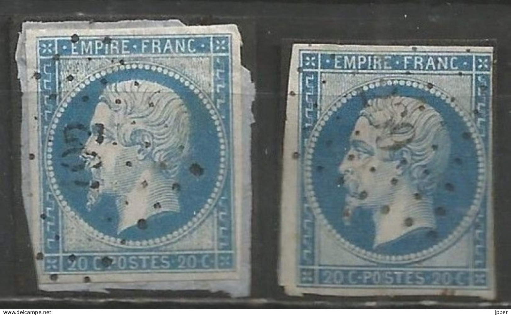 France - Eure-et-Loir - Obl.PC - AUTHON-DU-PERCHE, LA FERTE-VIDAME - 1853-1860 Napoléon III