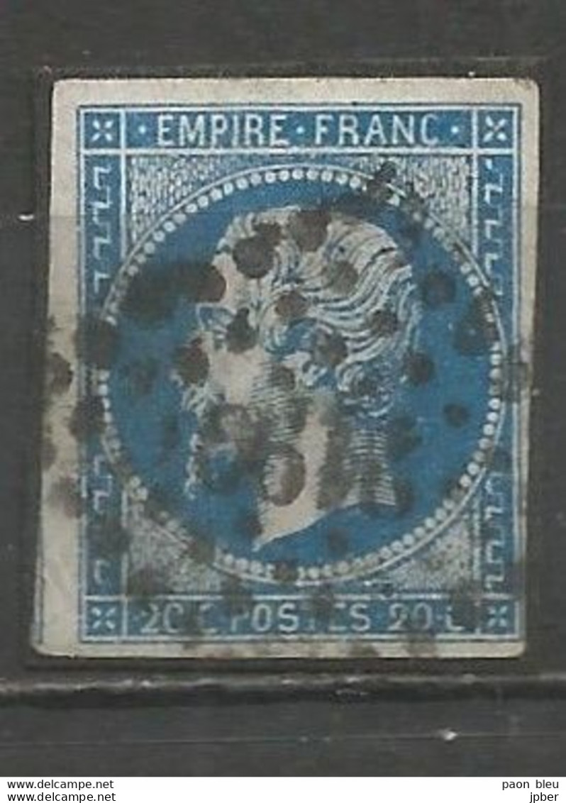 France - Doubs - Obl.PC - MOUTHE (14A) - 1853-1860 Napoleon III