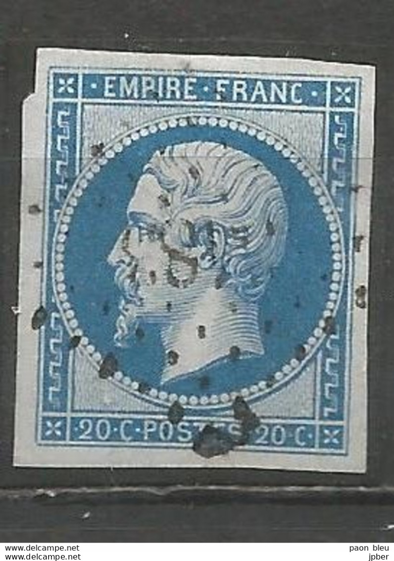 France - Ardèche - Obl.PC Sur N°14 - VALS - 1853-1860 Napoleon III