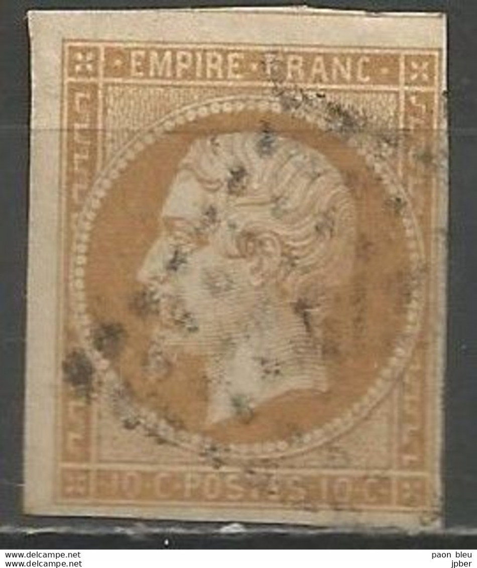 France - Napoléon III - N° 13B - Obl. Losange De Points - 1853-1860 Napoleon III