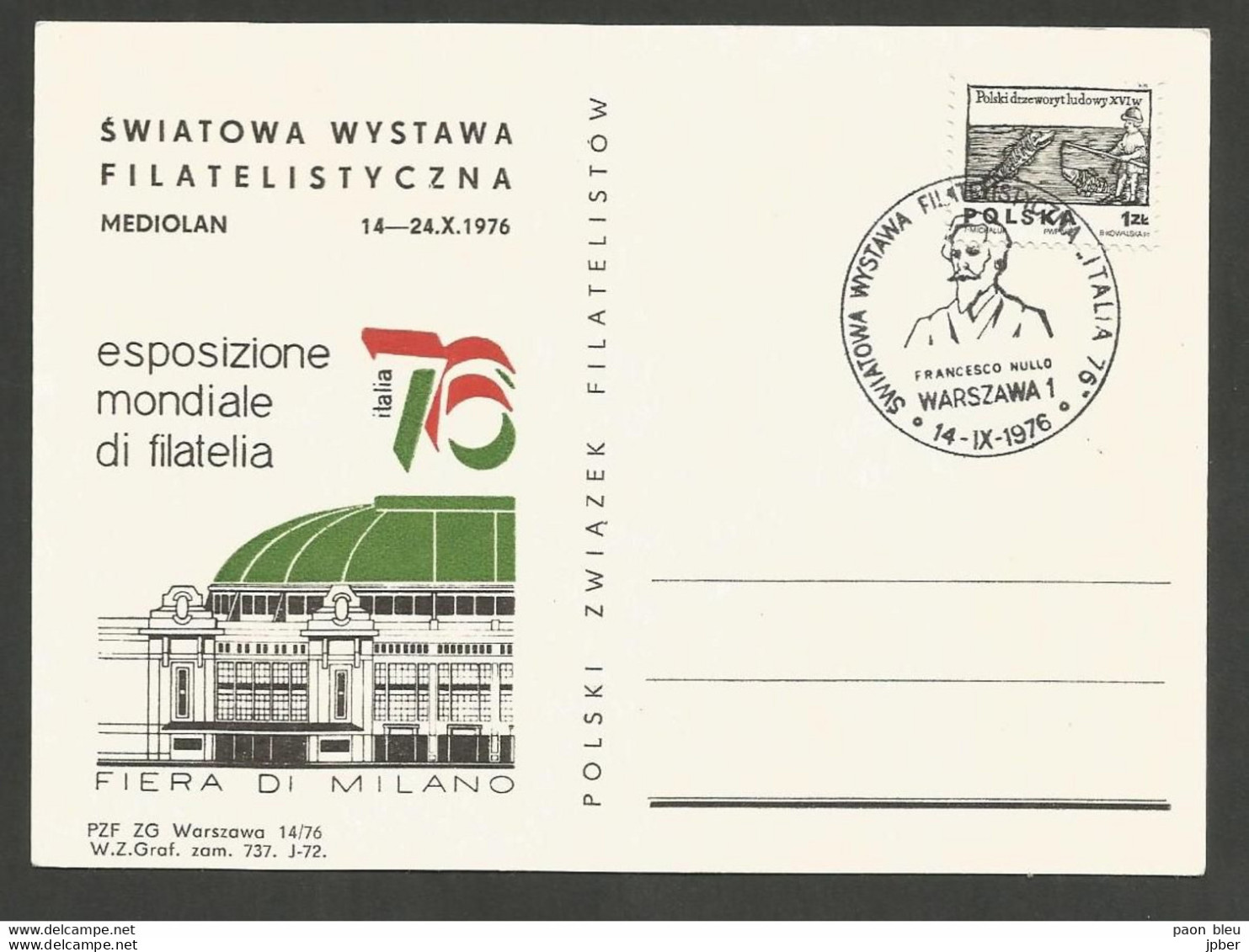 Pologne - Carte Et Lettres - Expo Milan 76 - Recommandé De Poznan - Feuillet Timbre Pape Jean-Paul II - Cartas & Documentos