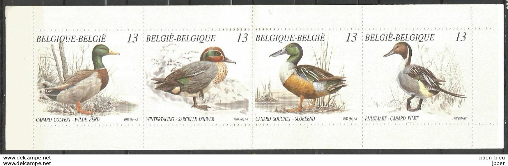 Belgique - Nature Canards - Eenden B19 V2 ** Queue Doublée - Gespleten Pijlstaart - Autres & Non Classés