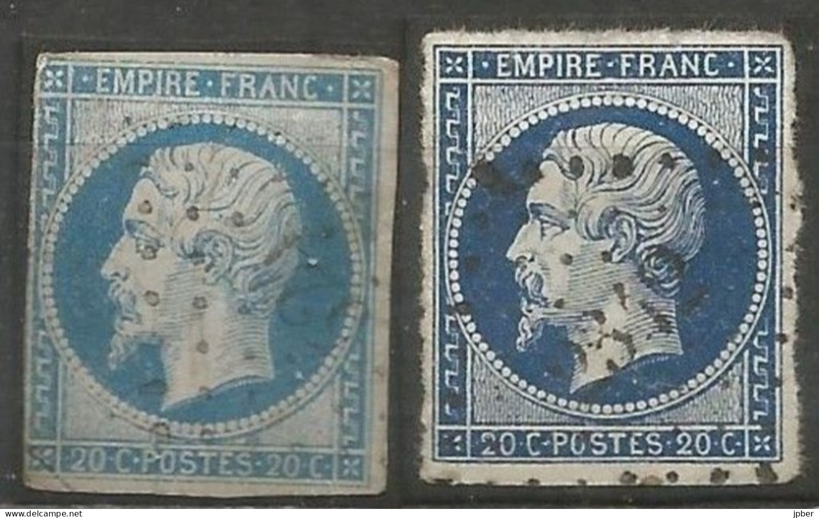 France - Seine & Marne - Obl.PC - LES ORNES-SUR-VOULZIE, BRIE-COMTE-ROBERT - 1853-1860 Napoleon III