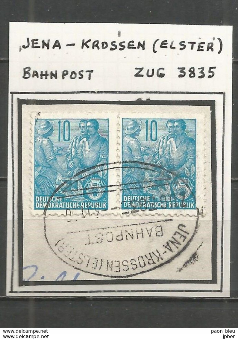 Allemagne -  Deutsche Demokratische Republik - Bahnpost - Jena, Krossen (Elster) - Franking Machines (EMA)