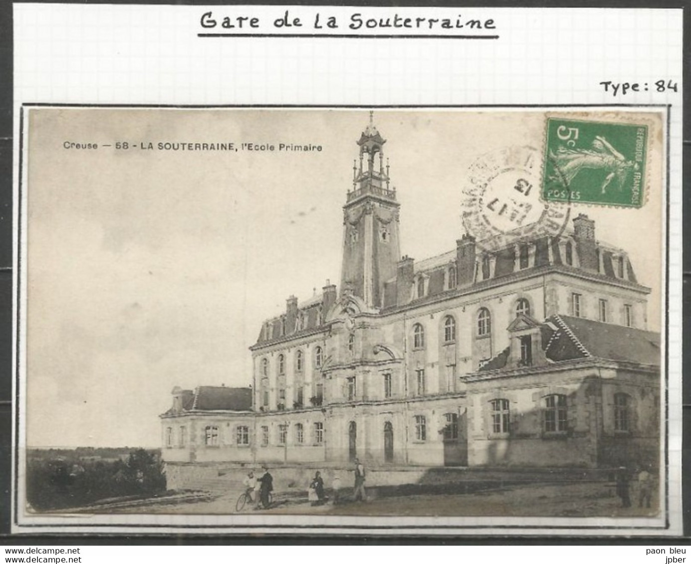 France - Oblitérations Gare Et Entrepôts - (Creuse) LA SOUTERRAINE - Type Semeuse N°159 - Altri & Non Classificati