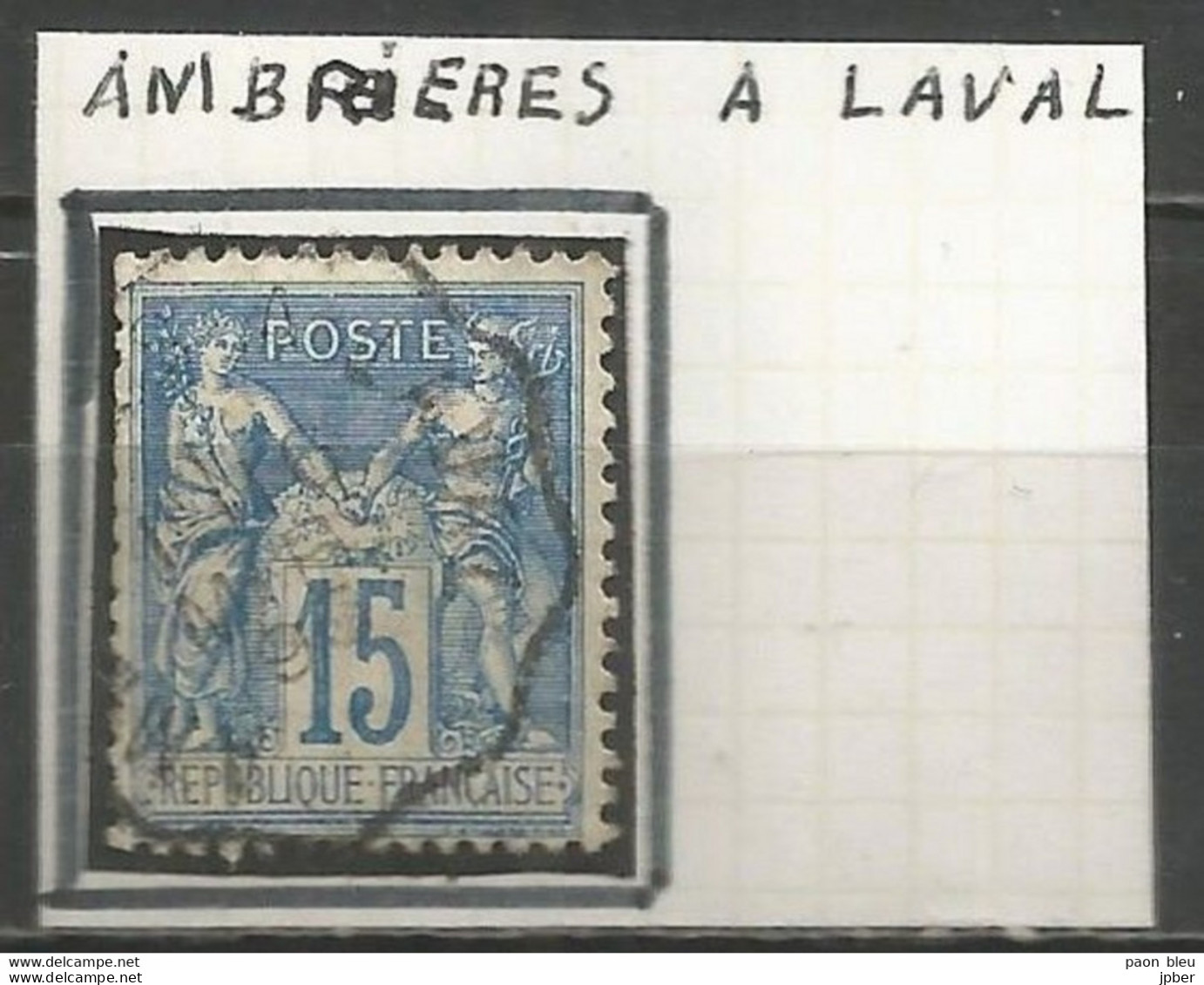 France - Convoyeurs - Ambulants - Lignes - Gares - AMBRIERES à LAVAL - Correo Ferroviario