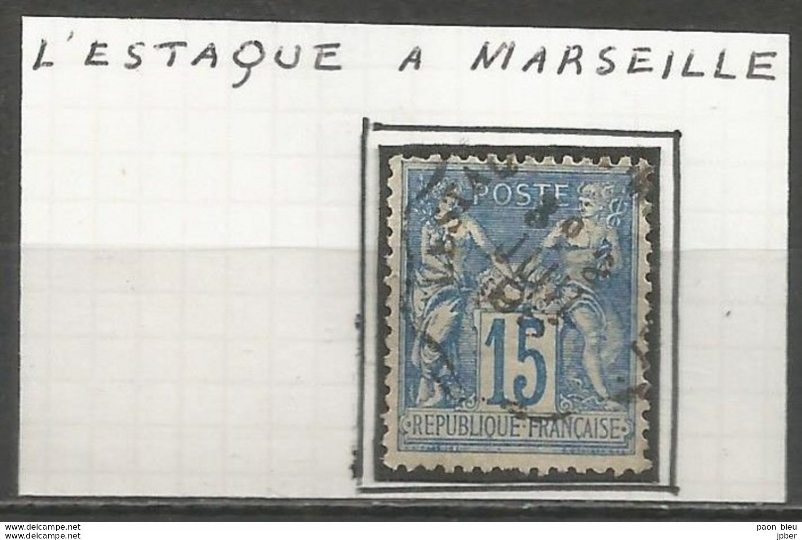 France - Convoyeurs-Lignes Sur Sage - L'ESTAQUE A MARSEILLE - Bahnpost