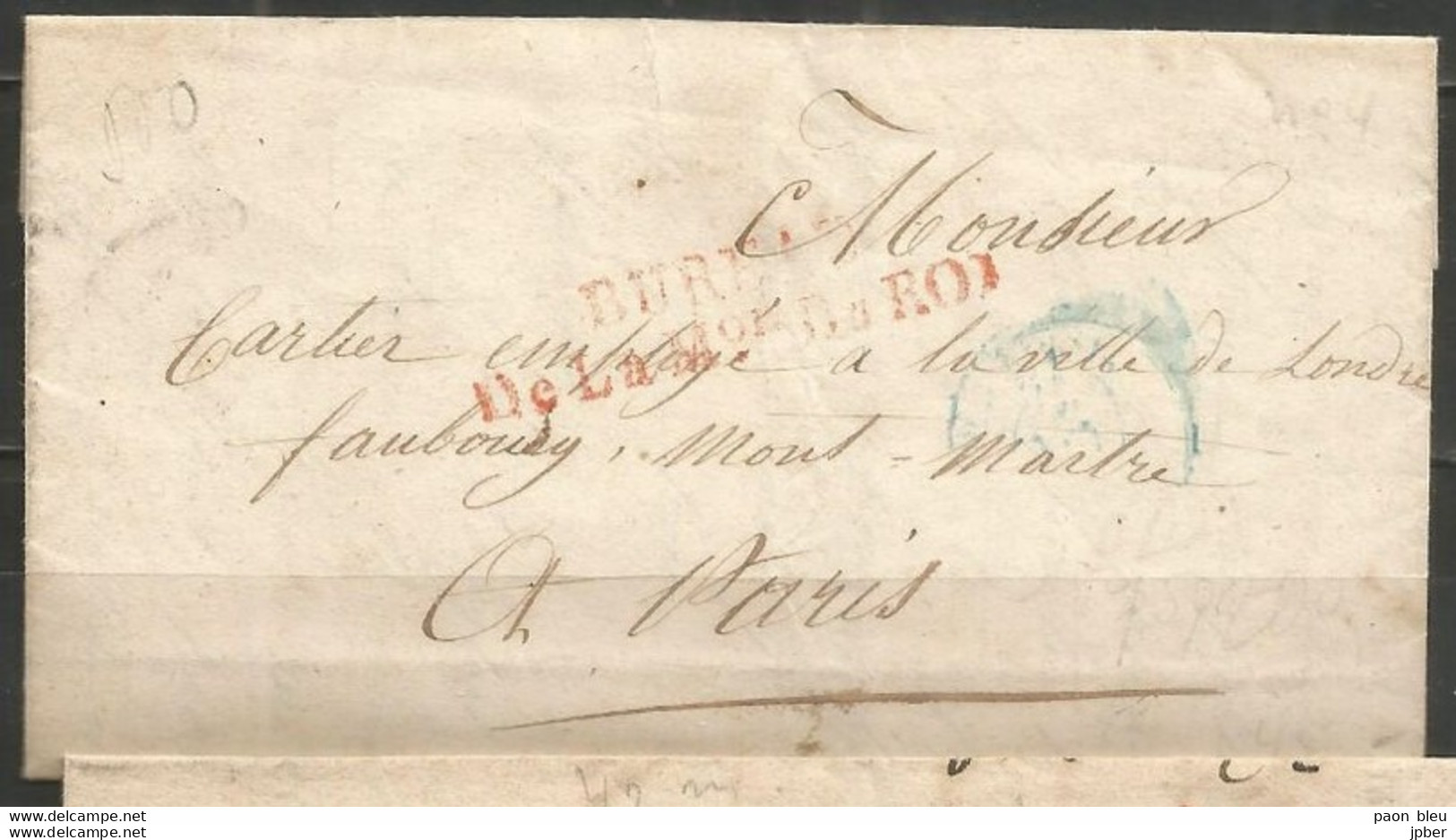 France - LAC De PARIS Du 15/2/1846 - BUREAU DE LA MAISON DU ROI - 1801-1848: Vorläufer XIX