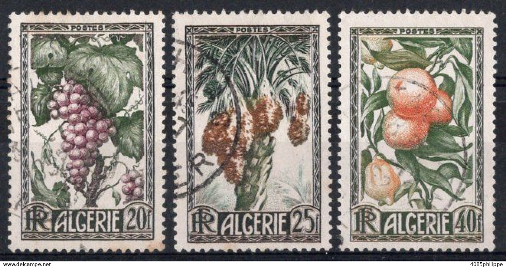 ALGERIE Timbres-poste N°279 à 281 Oblitérés TB Cote 4.50€ - Oblitérés