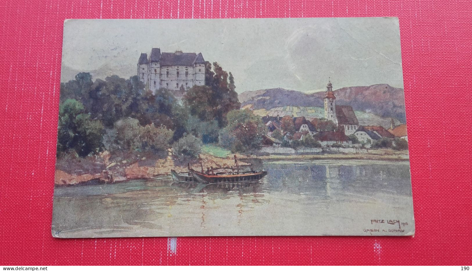 Grein Mit Schloss Greinburg.Fritz Lach - Grein