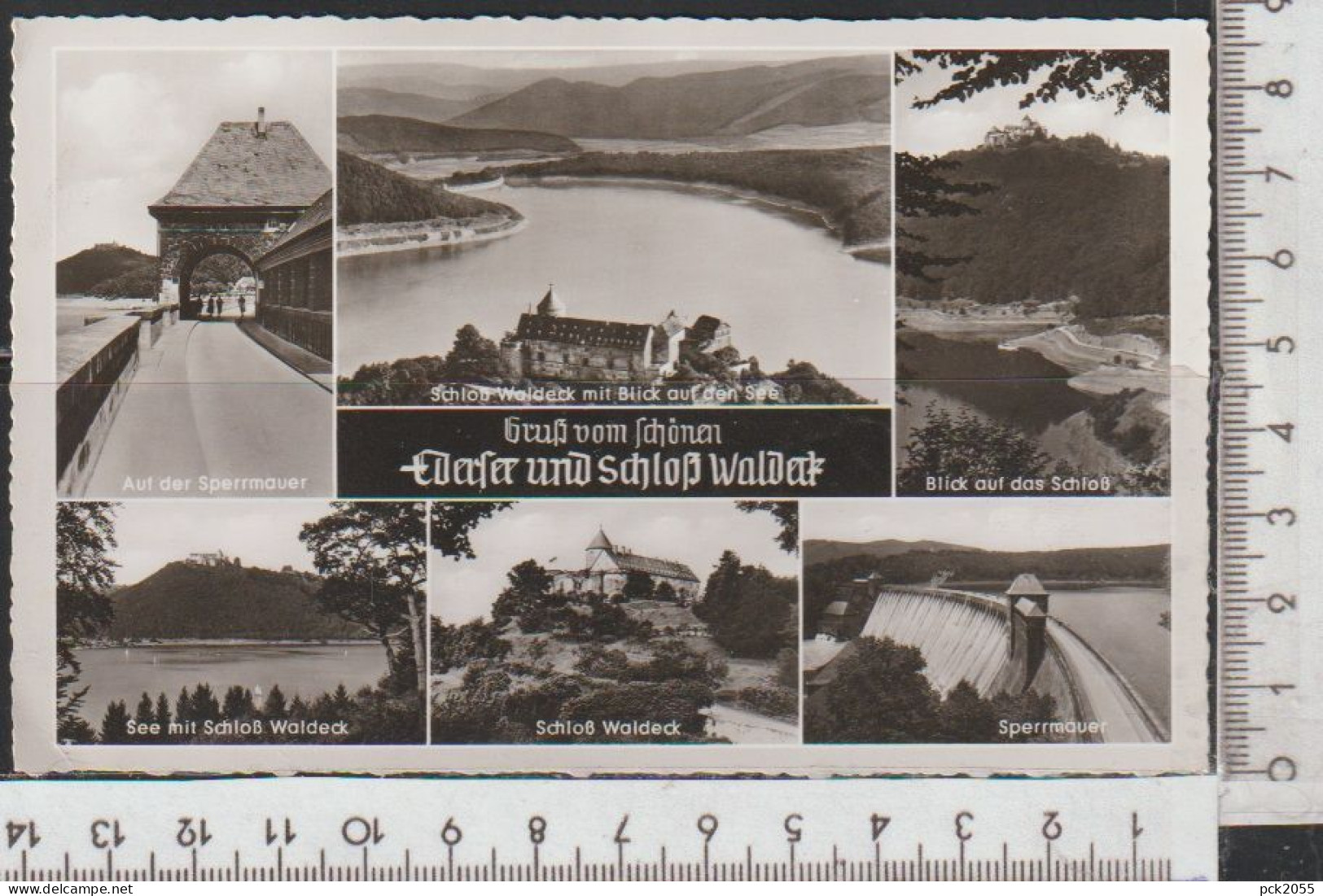 Gruß Vom Schönen EDERSEE Und Schloß WALDECK Nicht Gelaufen Mehrbildkarte ( AK 3486 )  Günstige Versandkosten - Edersee (Waldeck)