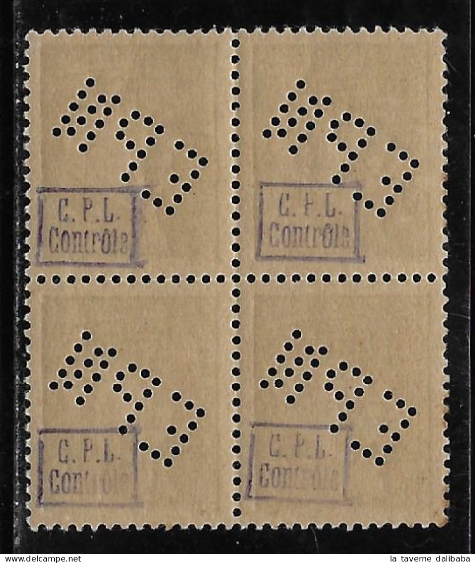 ANCOPER EPN 136 - EXPOSITION PHILATELIQUE DE NANCY BLOC 4 X N° 513 PERFORE EPN NEUFS ** RARE TTB - Unused Stamps