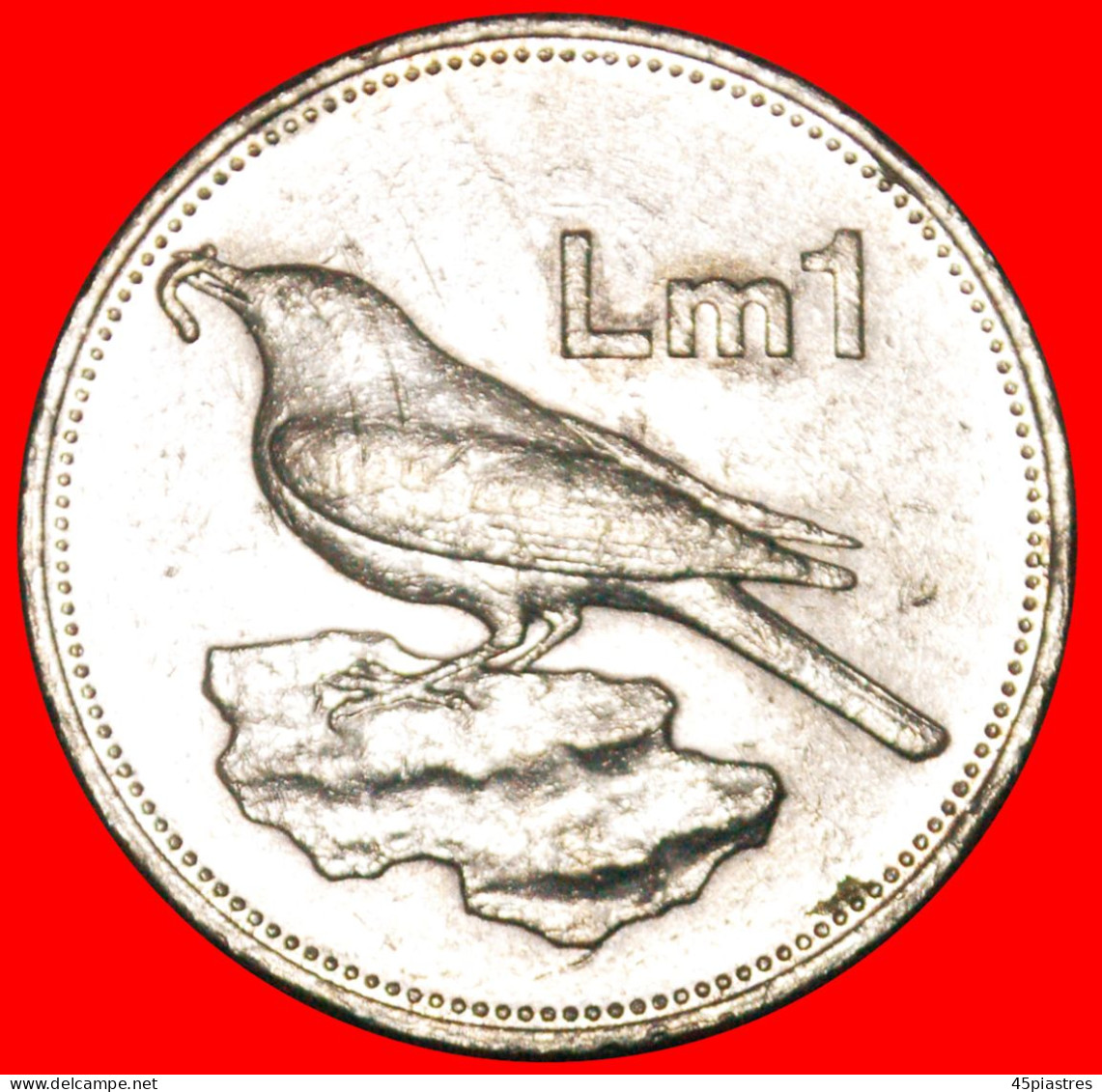 * GREAT BRITAIN: MALTA  1 POUND 1986 BOAT, BIRD AND THE SUN! ·  LOW START · NO RESERVE! - Malta