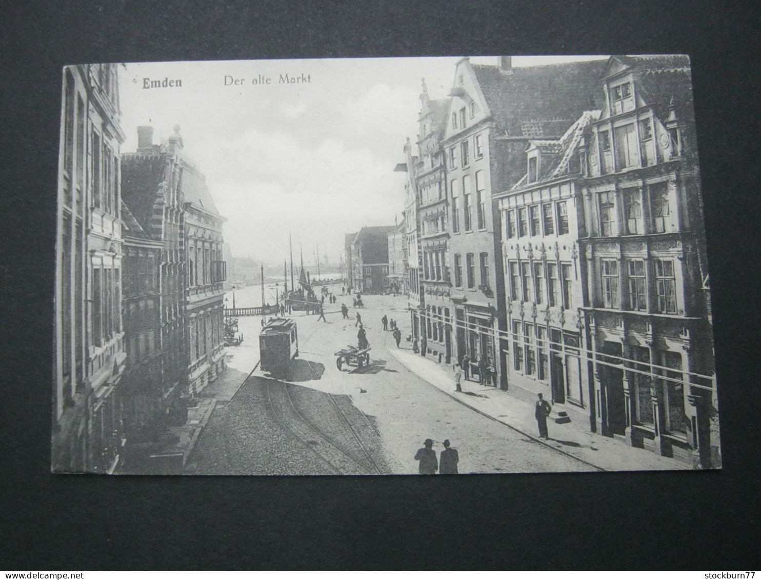 EMDEN , Strasse Mit Strassenbahn , Seltene   Ansichtskarte Um 1916 - Emden