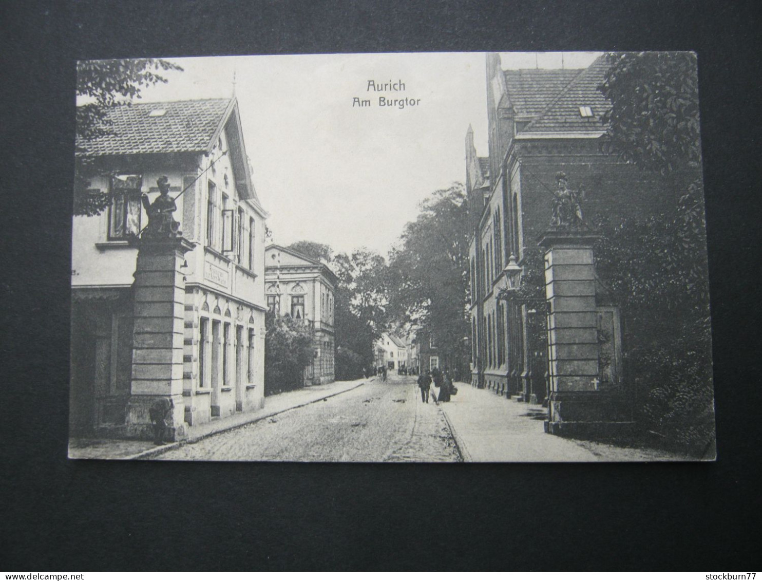 AURICH , Strasse , Seltene   Ansichtskarte Um 1912 - Aurich