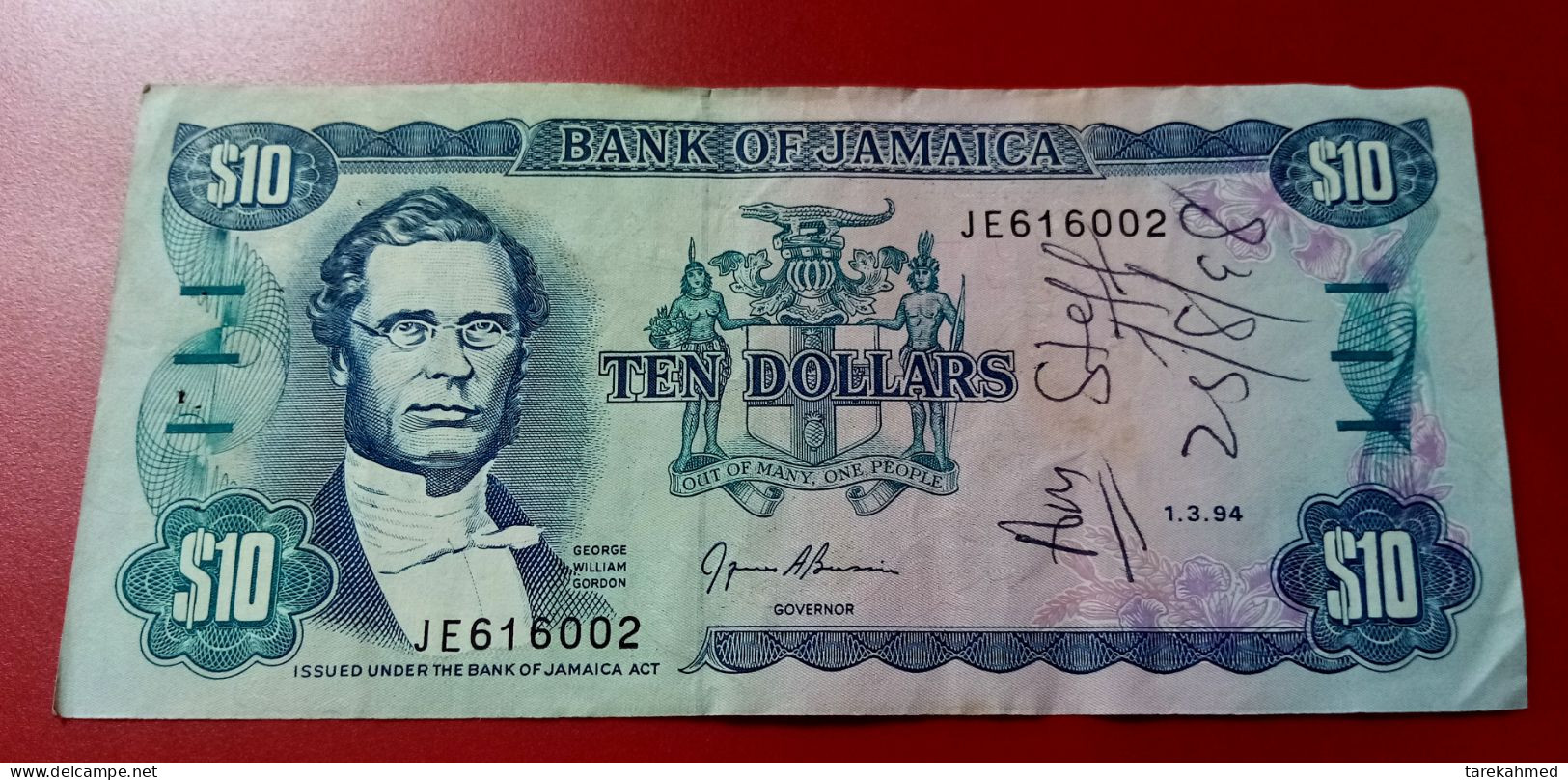 Jamaica, 10 Dollars, 1994, P-71e. - Jamaica