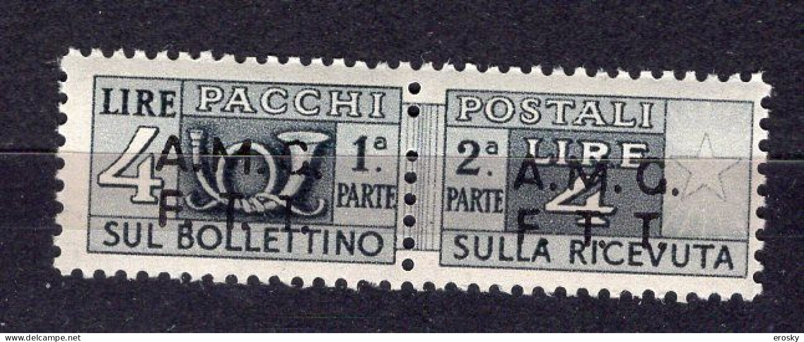 Z6894 - TRIESTE AMG-FTT PACCHI SASSONE N°4 ** - Postal And Consigned Parcels