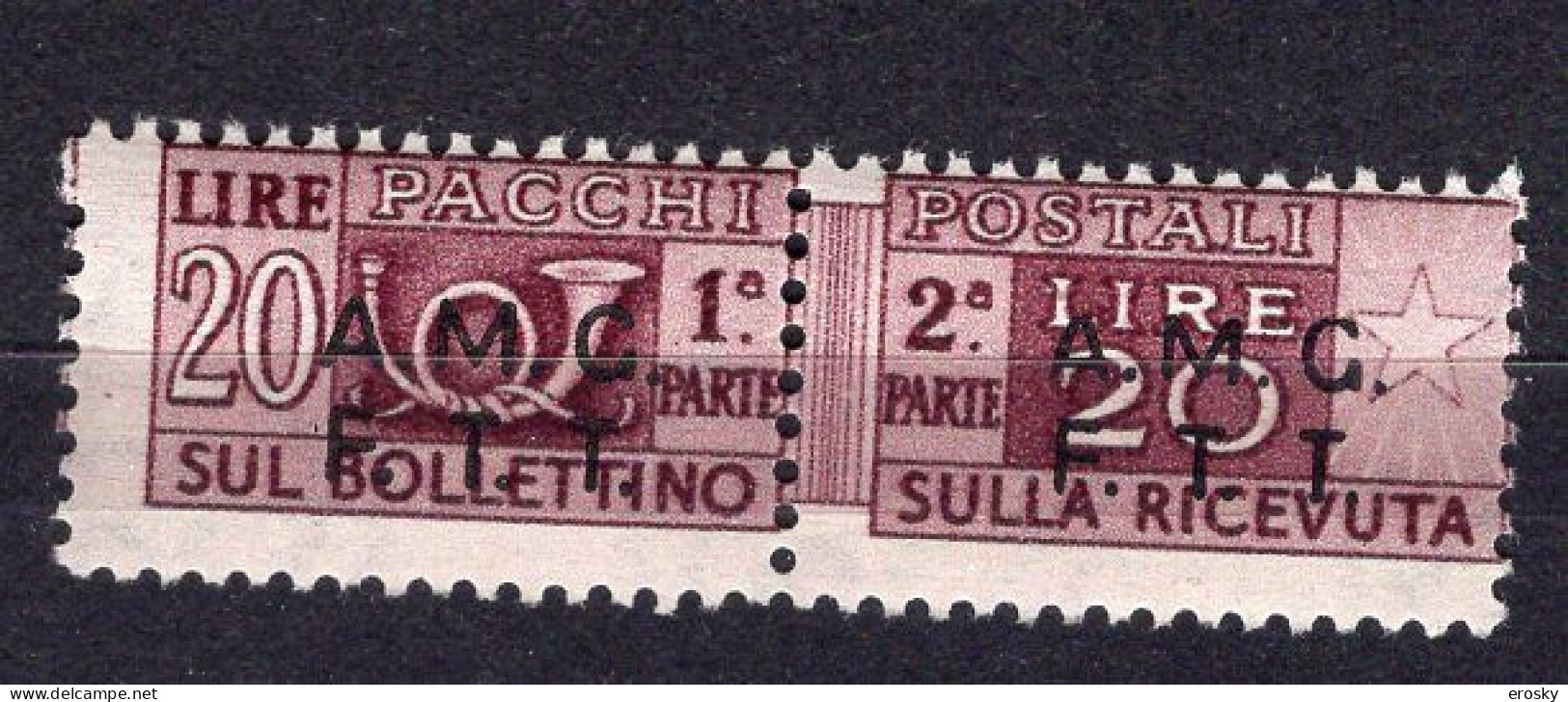 Z6896 - TRIESTE AMG-FTT PACCHI SASSONE N°7 ** - Postal And Consigned Parcels