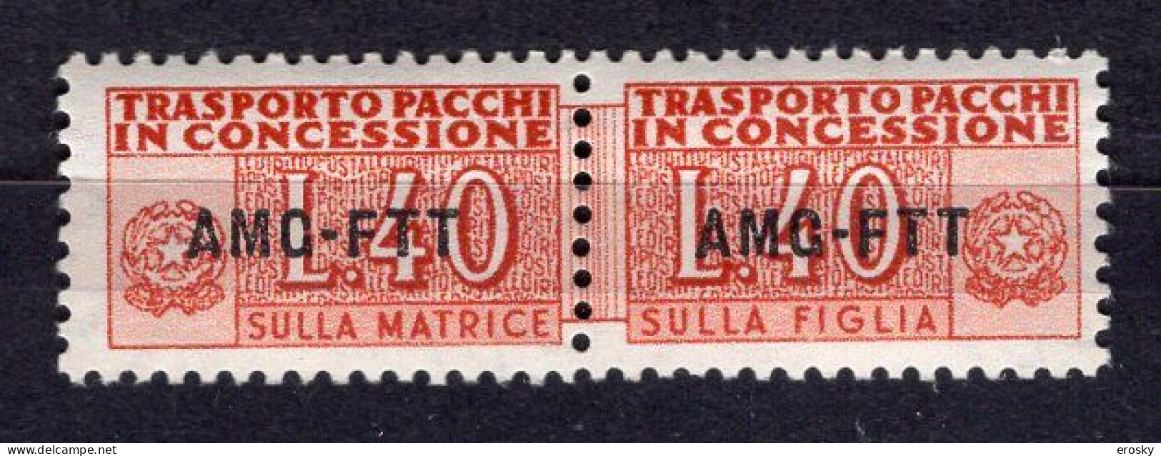 Z6904 - TRIESTE AMG-FTT PACCHI IN CONCESSIONE SASSONE N°1 ** - Postal And Consigned Parcels