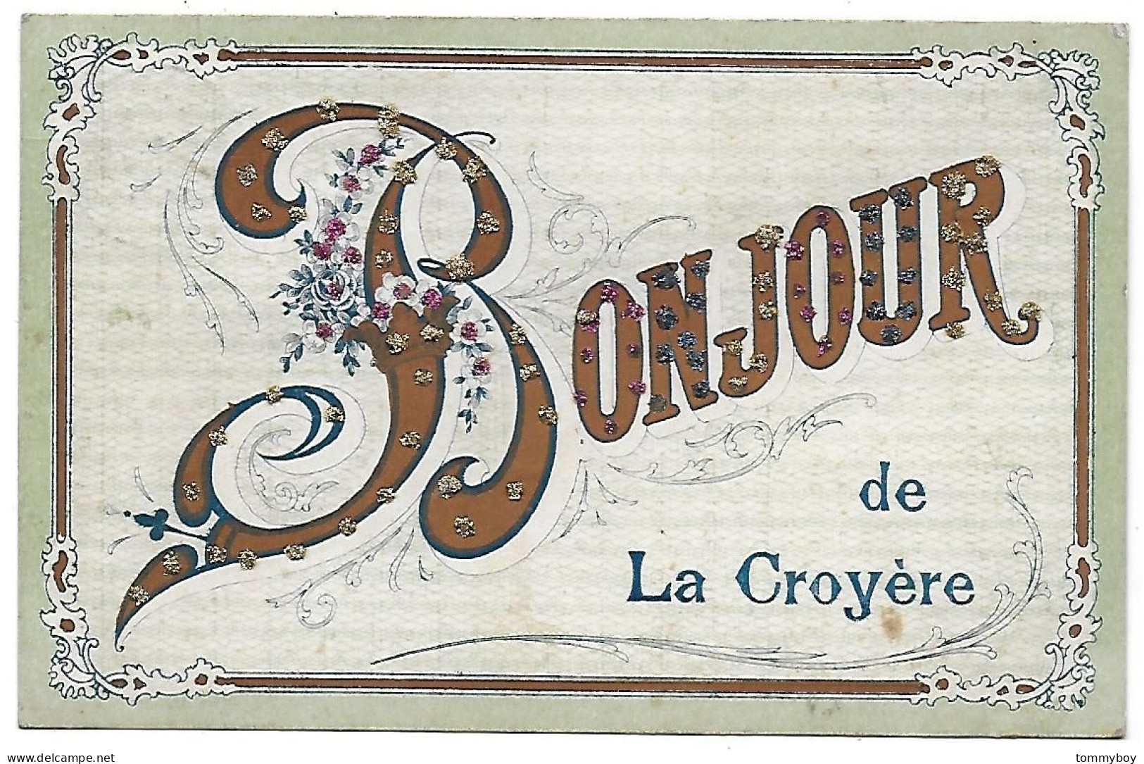 CPA Bonjour De La Croyère - La Louvière