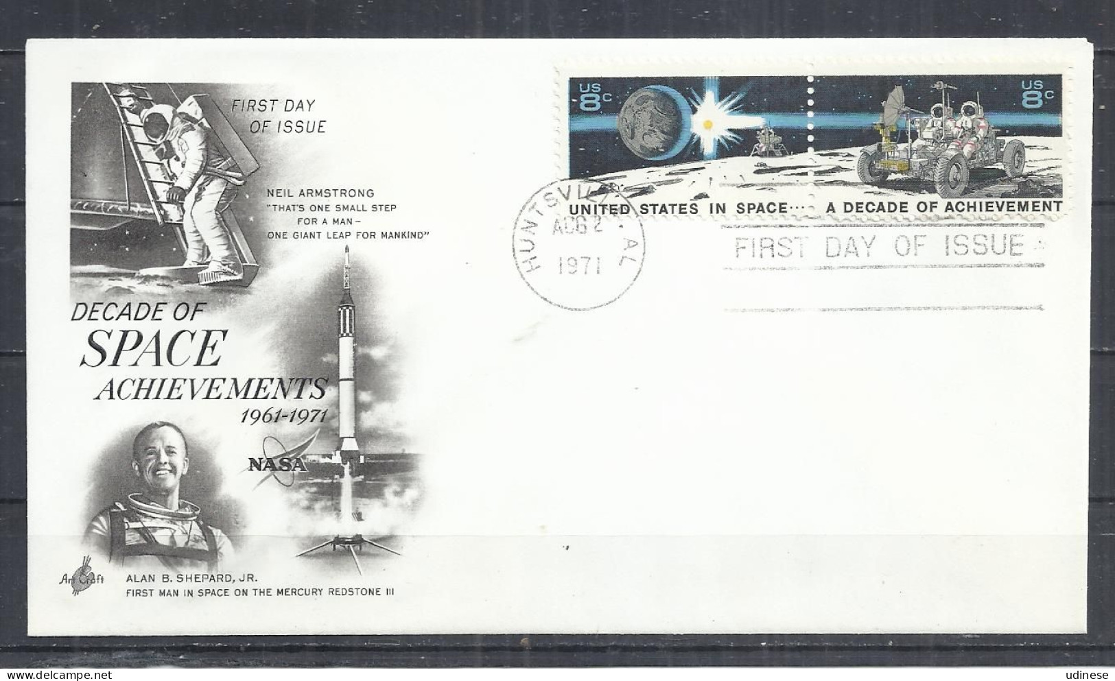 USA 1971 - A DECADE OF ACHIEVEMENT -  SE-TENANT - FDC - Nordamerika