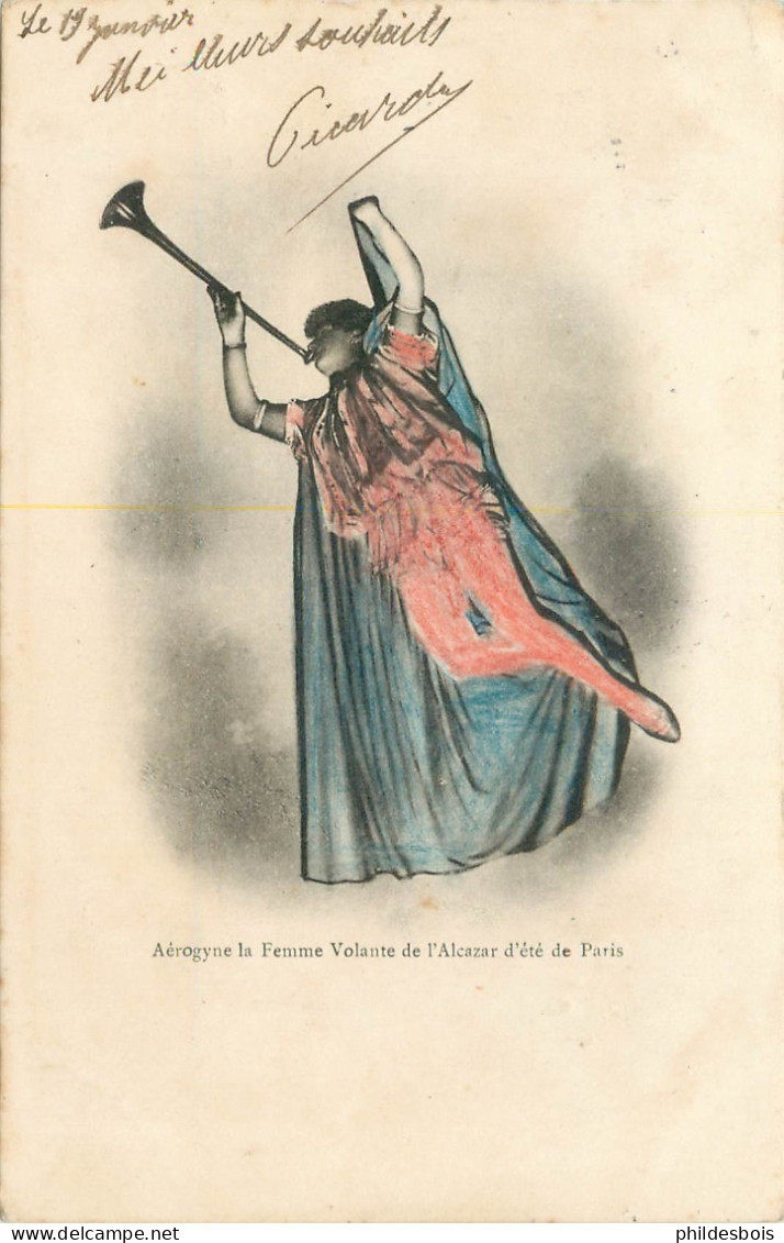 PARIS 8eme Arrondissement   Aérogyne  La Femme Volante ALCAZAR D'été De Paris - Arrondissement: 08