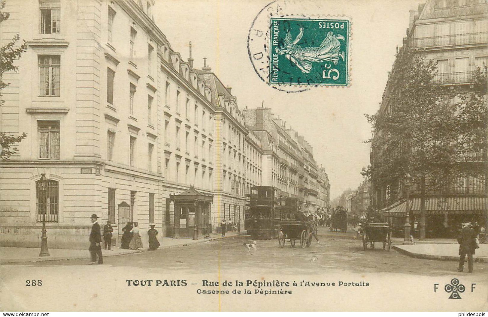 PARIS 8eme Arrondissement   TOUT PARIS   Rue De La Pepiniere Caserne - Arrondissement: 08