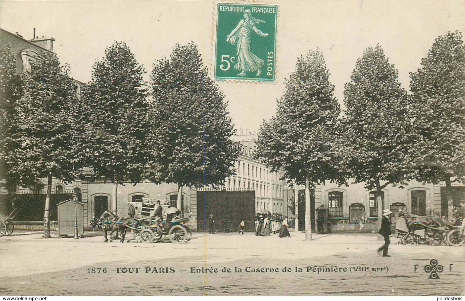 PARIS 8eme Arrondissement   TOUT PARIS  Entrée De La Caserne  Rue De La Pepiniere - Distretto: 08
