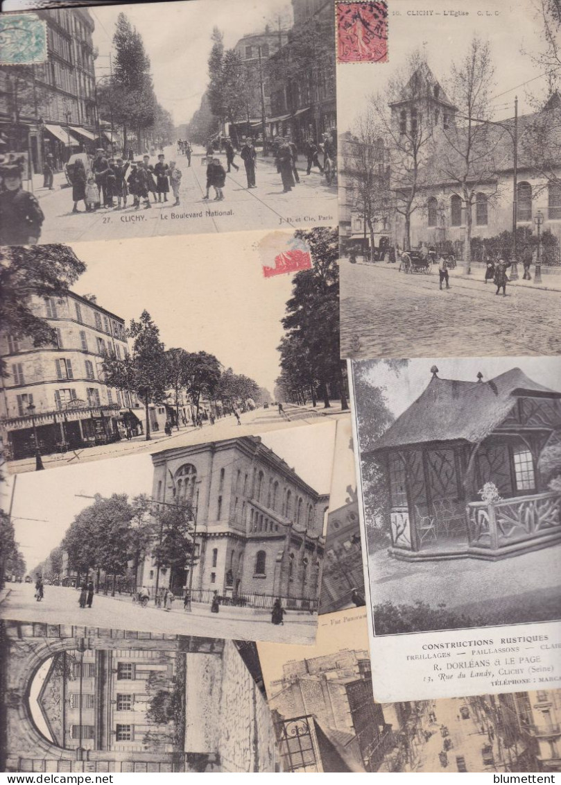 Lot 3121 De 10 CPA (92) CLICHY Déstockage Pour Revendeurs Ou Collectionneurs - 5 - 99 Postcards