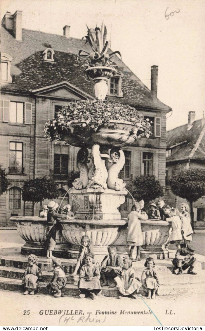 France - Guebwiller - Fontaine Monumentale - Enfants - Imp. Levy & Fils - Carte Postale Ancienne - Guebwiller