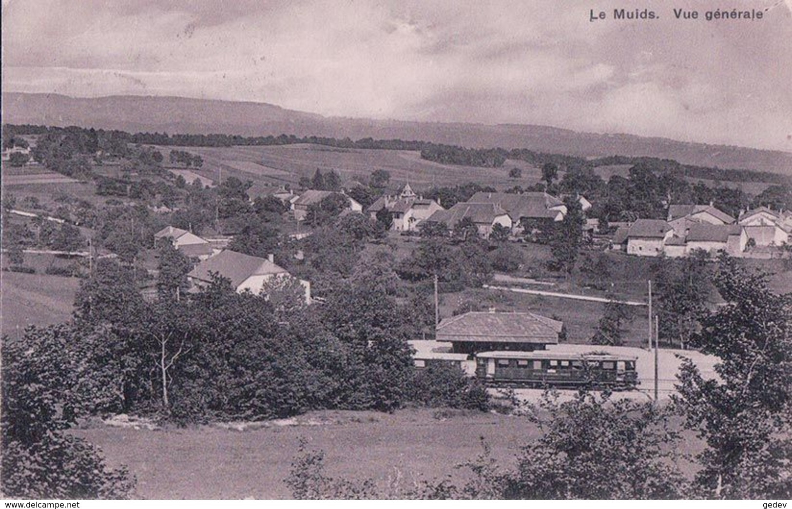 Le Muids VD, Chemin De Fer, Gare Et Train (5240) - Arzier-Le Muids