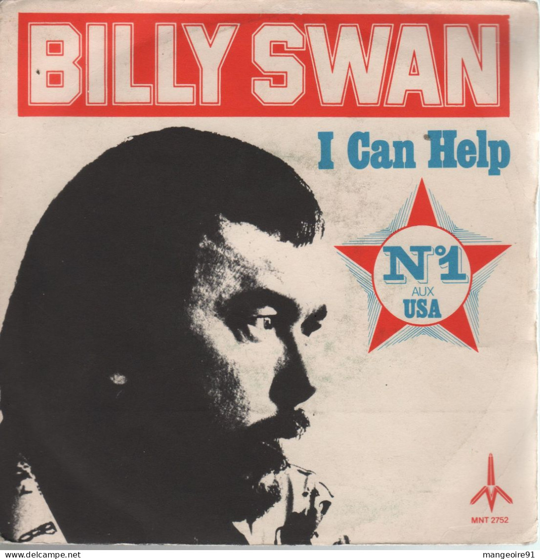 Disque 45 Tours Billy Swan I Can Help N° 1 Aux USA 1974 - Country Et Folk
