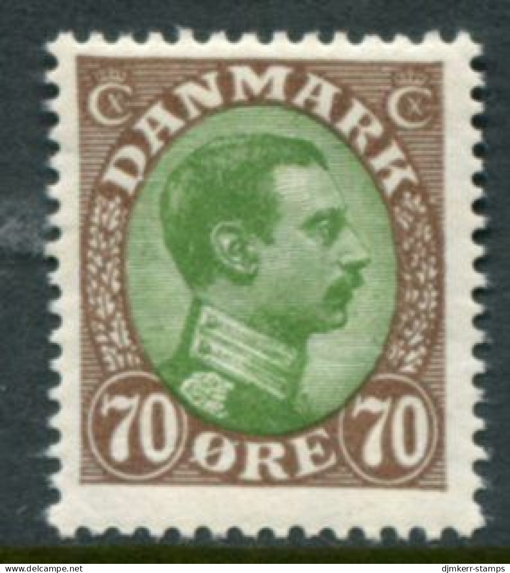 DENMARK 1920 King Christian X Definitive 70 Øre LHM / *.  Michel 107 - Ungebraucht