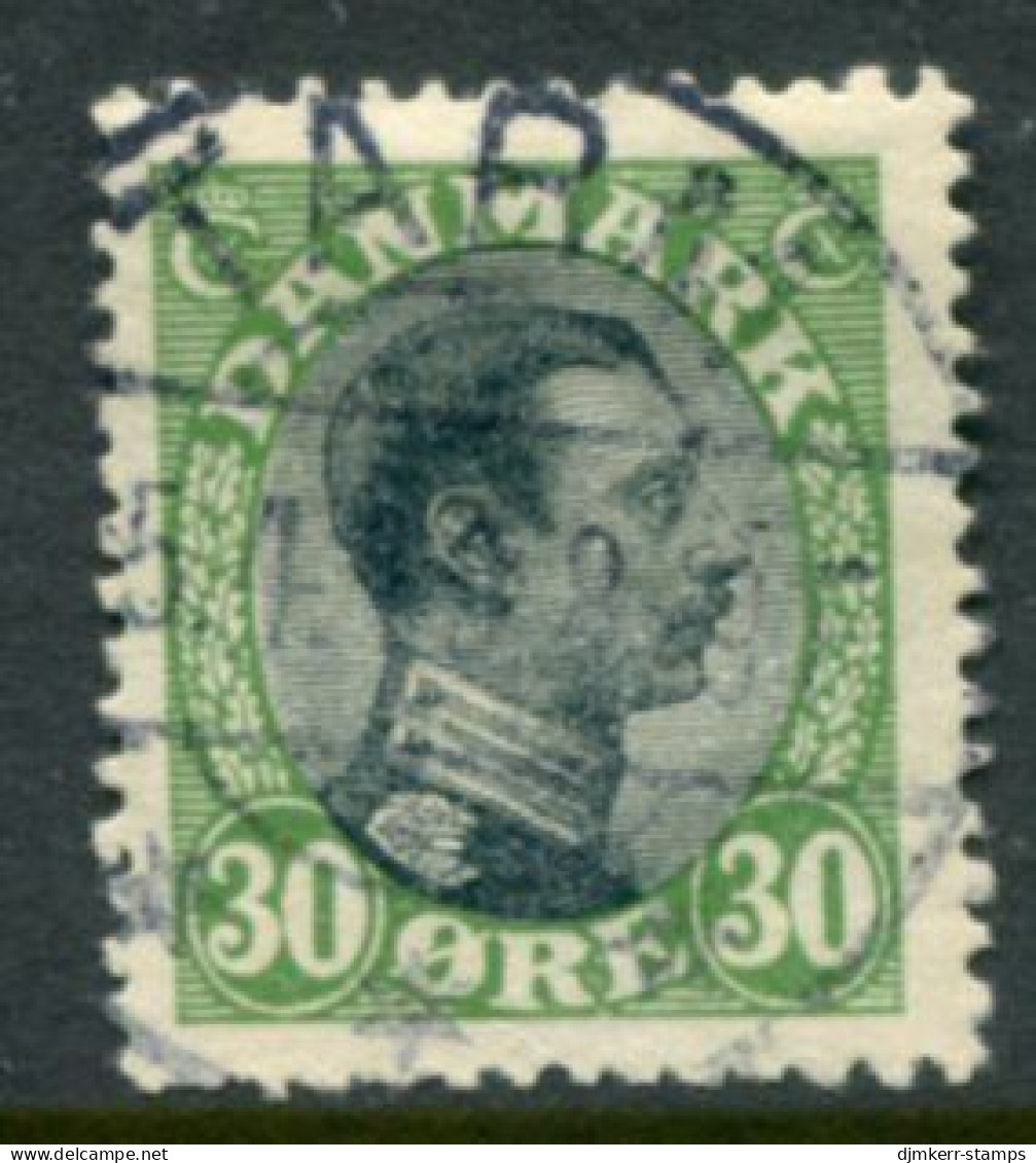 DENMARK 1918 King Christian X Definitive 30 Øre  Used..  Michel 102 - Usati