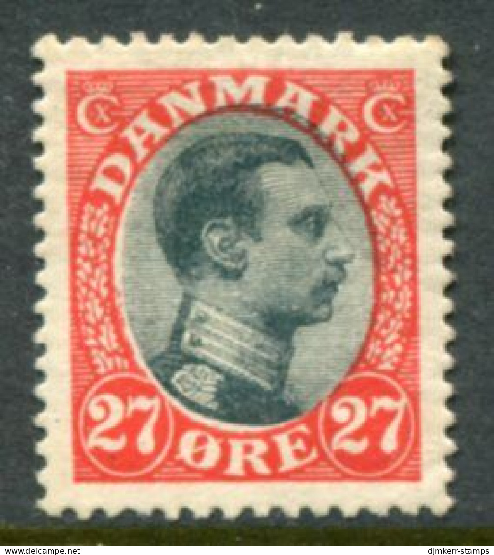 DENMARK 1918 King Christian X Definitive 27 Øre  MNH / **..  Michel 101 - Unused Stamps