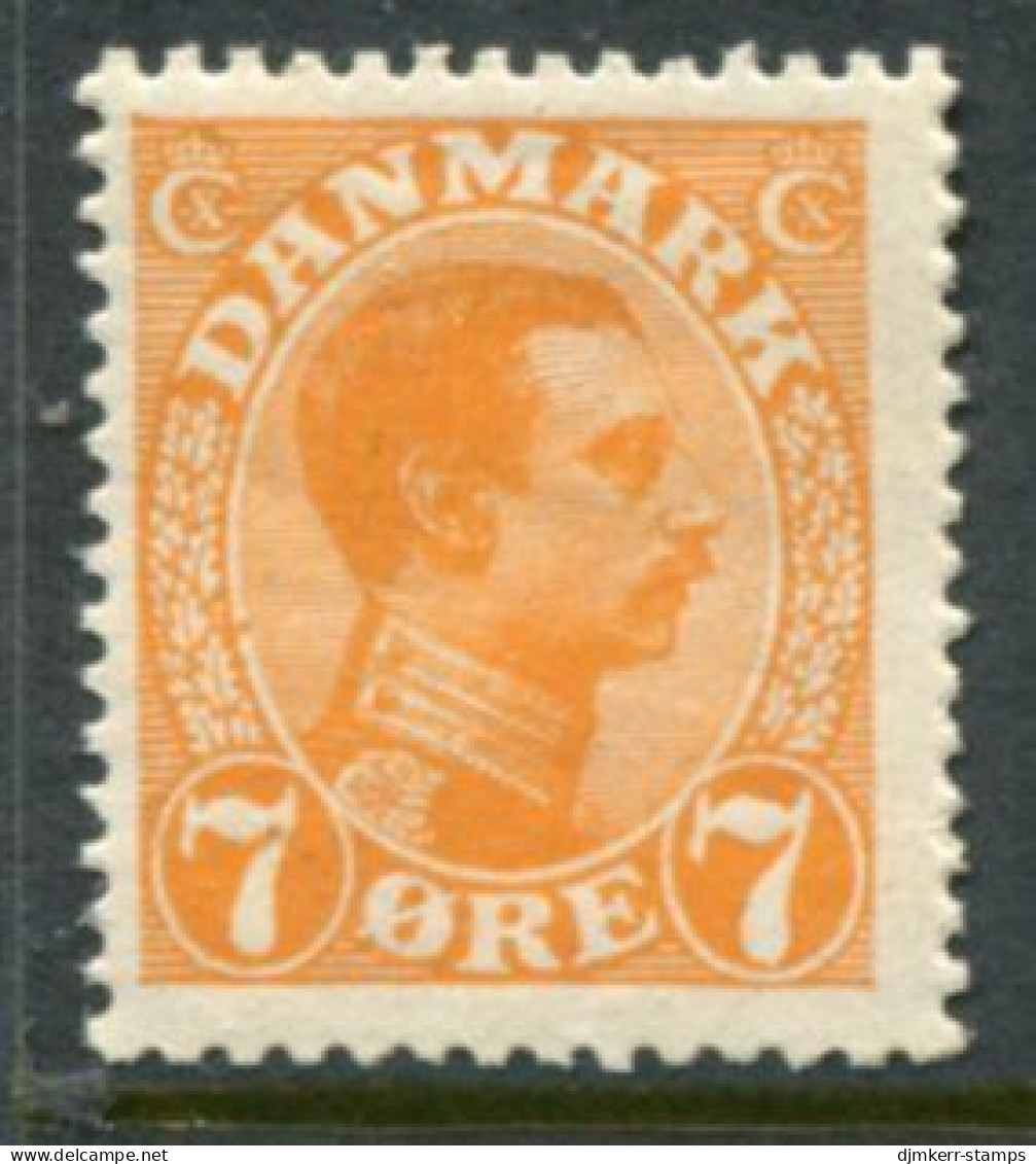 DENMARK 1918 King Christian X Definitive 7 Øre  MNH / **..  Michel 97 - Ungebraucht