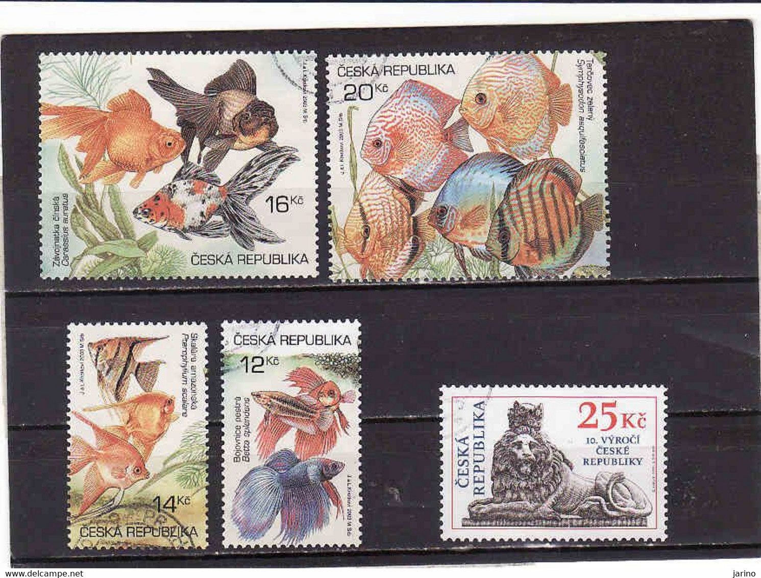 Czech Republic 2003, Fish Set, 10 Let Česká Republiky, Used.I Will Complete Your Wantlist Of Czech Or Slovak Stamps - Oblitérés