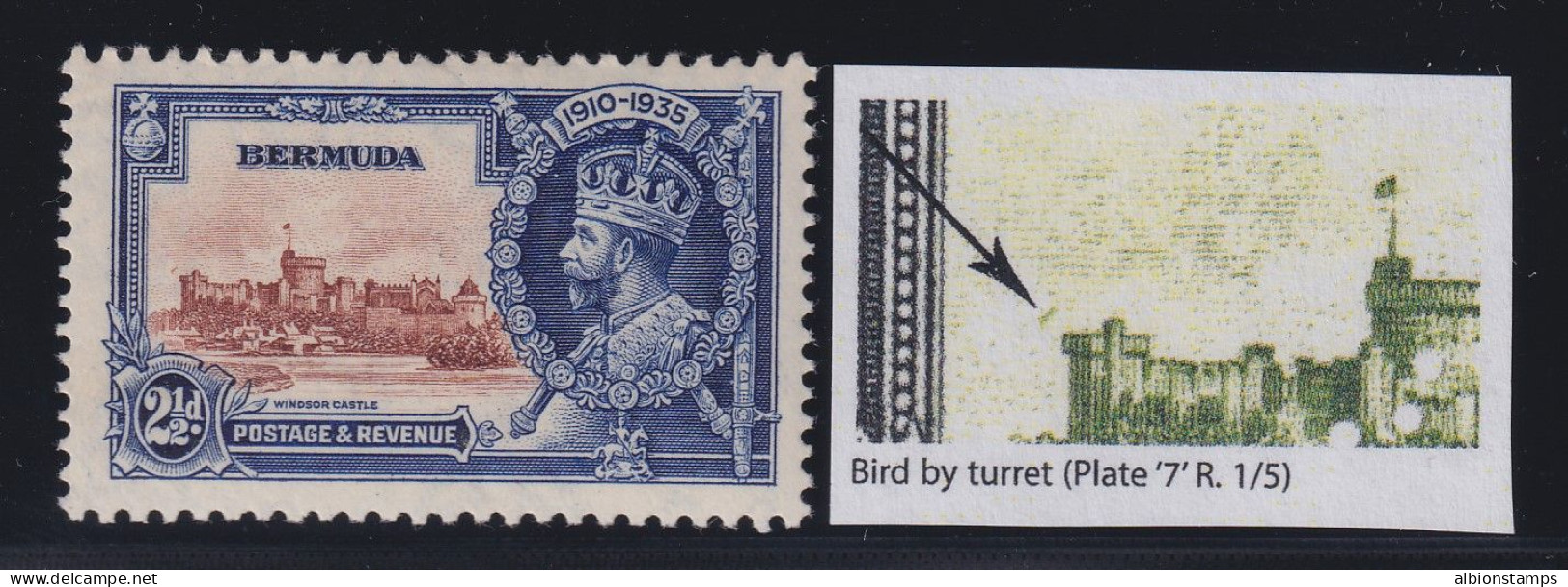 Bermuda, SG 96m, MNH "Bird By Turret" Variety - Bermuda