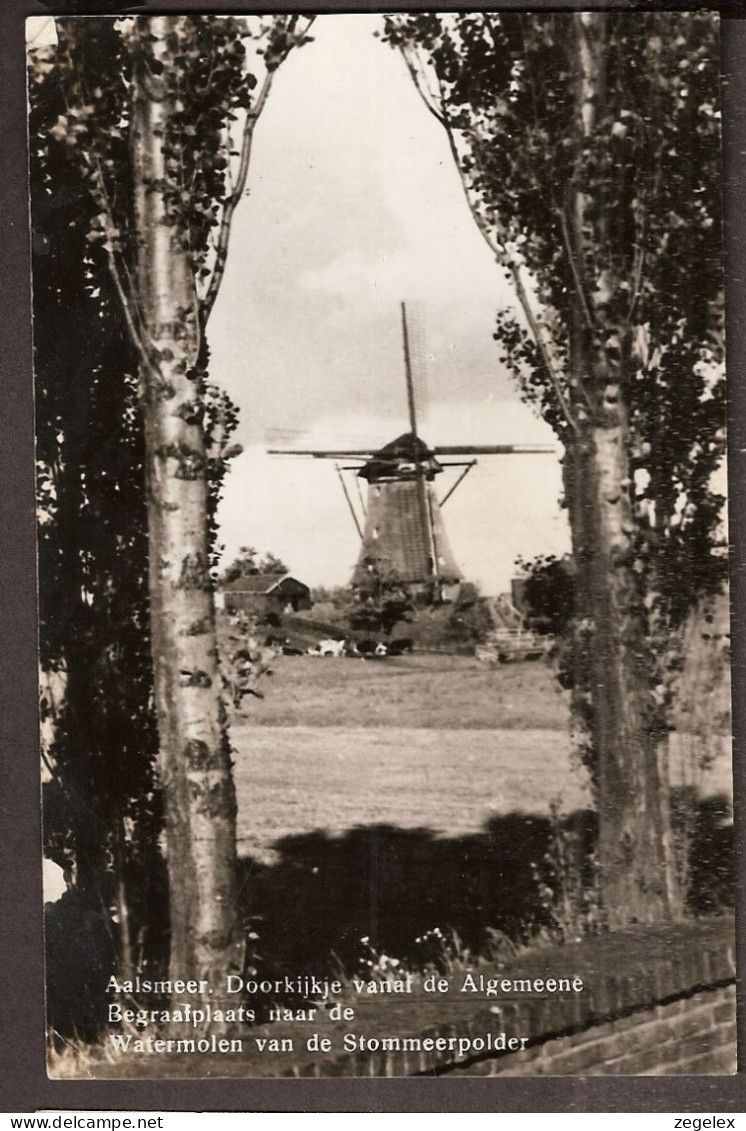 Aalsmeer - Doorkijkje Naar De Watermolen Van De Stommeerpolder 1947 - Aalsmeer