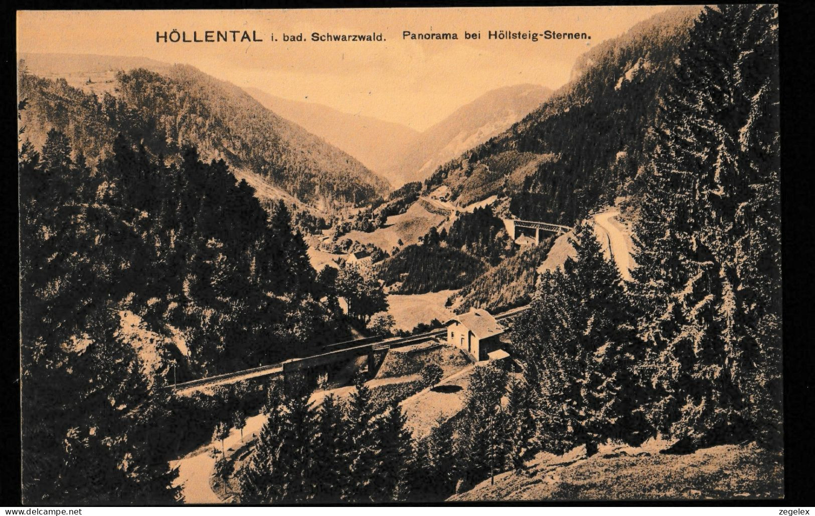 Höllental In Bad Schwarzwald. Bei Höllstreig-Sternen - Railroad, Eisenbahn - Höllental