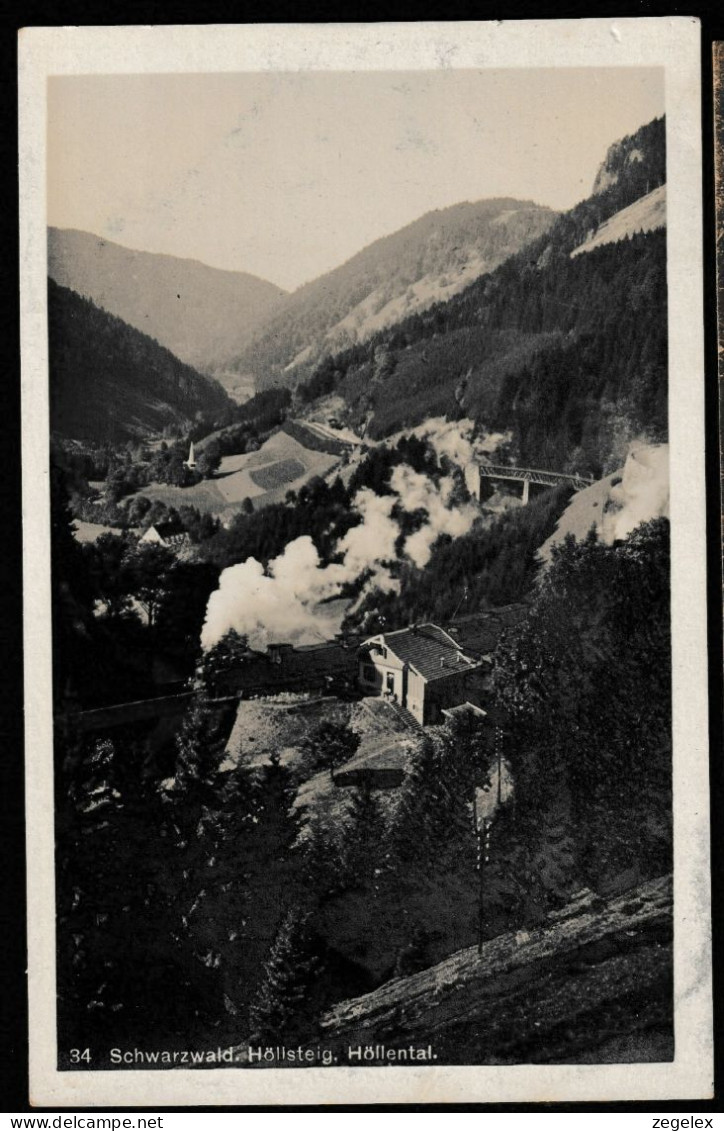 Höllsteig, Höllental Mit Zug, Train. Schwarzwald - Höllental