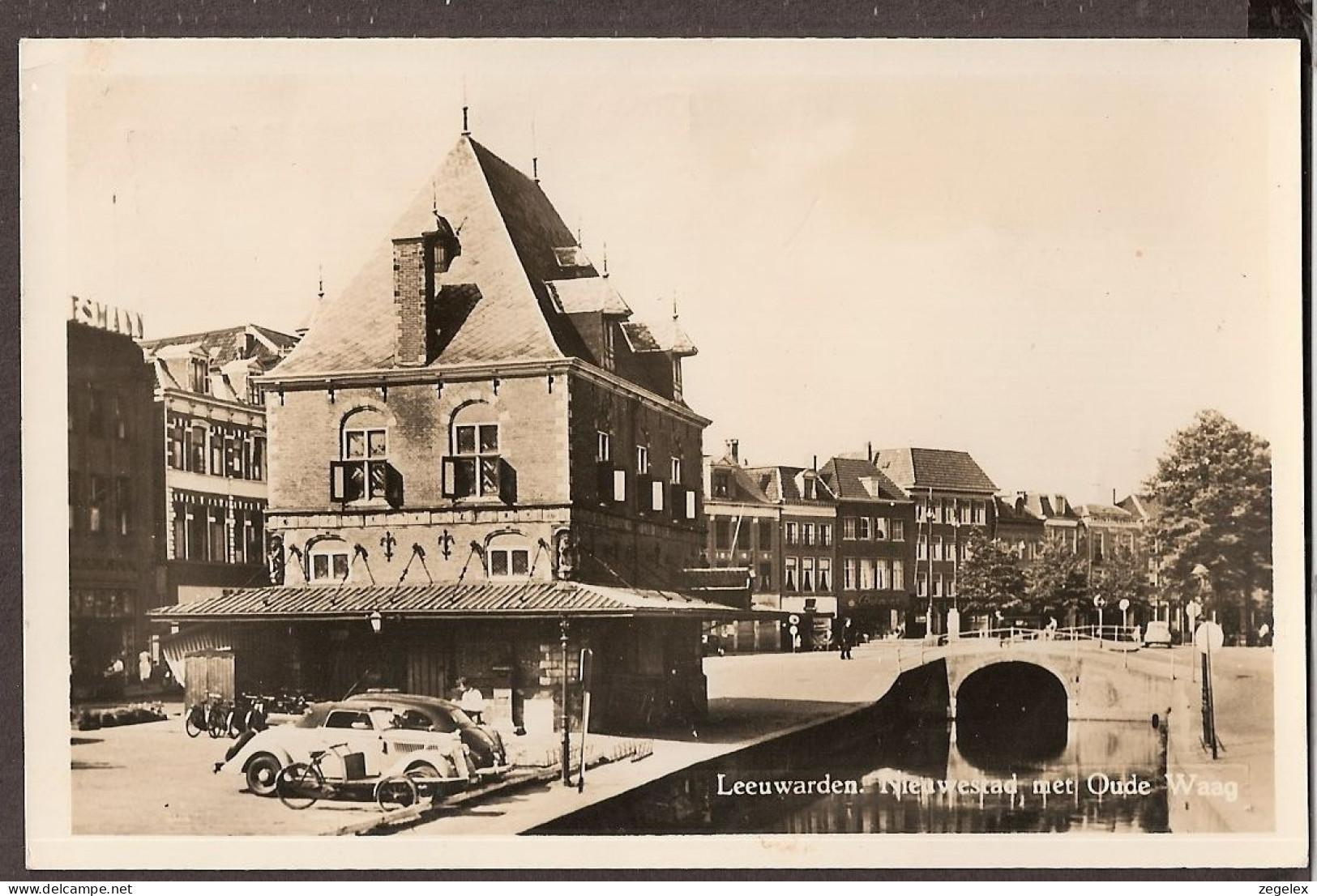 Leeuwarden - Nieuwe Stad Met Oude Waag - Zie Vintage Cars - Oude Auto's - 1954 - Leeuwarden