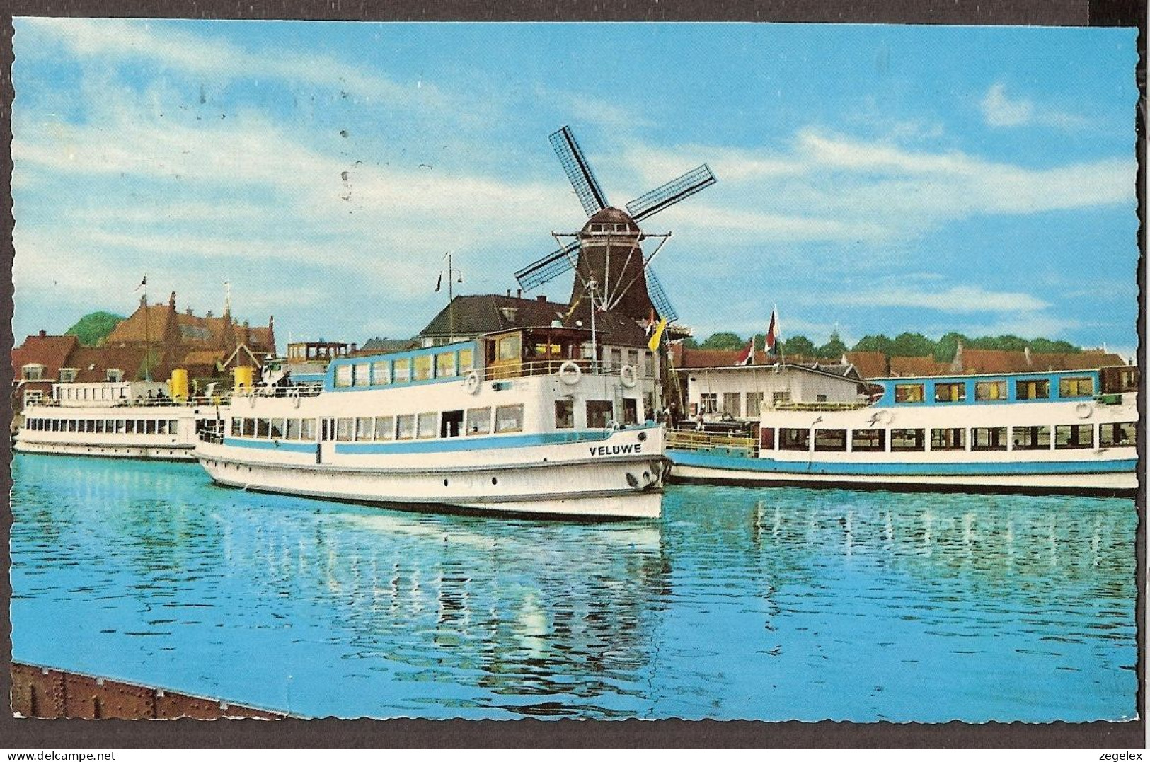 Harderwijk - Haven Met Boten - Molen, Windmill, Moulin à Vent - 1972 - Harderwijk